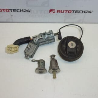 Conjunto de fechaduras + tampa de 2 placas Citroën C1 Peugeot 107 1608745780 4162FH