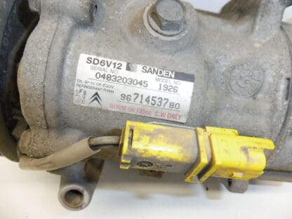Compressor ar condicionado Sanden SD6V12 1926 Citroën Peugeot 9671453780 9800822280