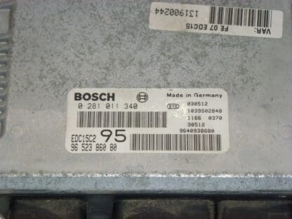 ECU Bosch EDC15C2 virgem 9652386080 0281011340