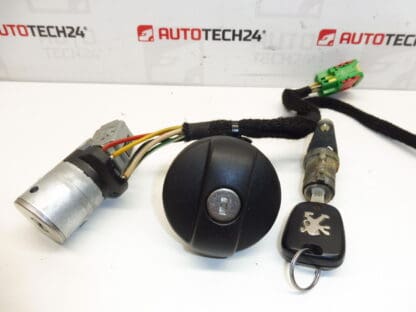Caixa de interruptores, conjunto de fechaduras, 1 chave Peugeot 307 4162AS 4162X4