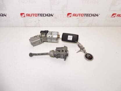 Conjunto de fechaduras e 1 chave Citroën Peugeot 4162KF 4162KC