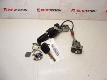 Conjunto de fechaduras e 2 chaves Citroën Peugeot 4162SS 4162KF 4162XT