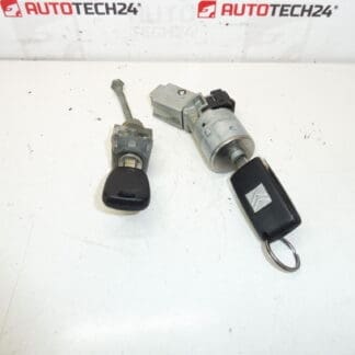 Conjunto de bloqueios e 2 chaves Citroën Peugeot 4162kf 4162kc