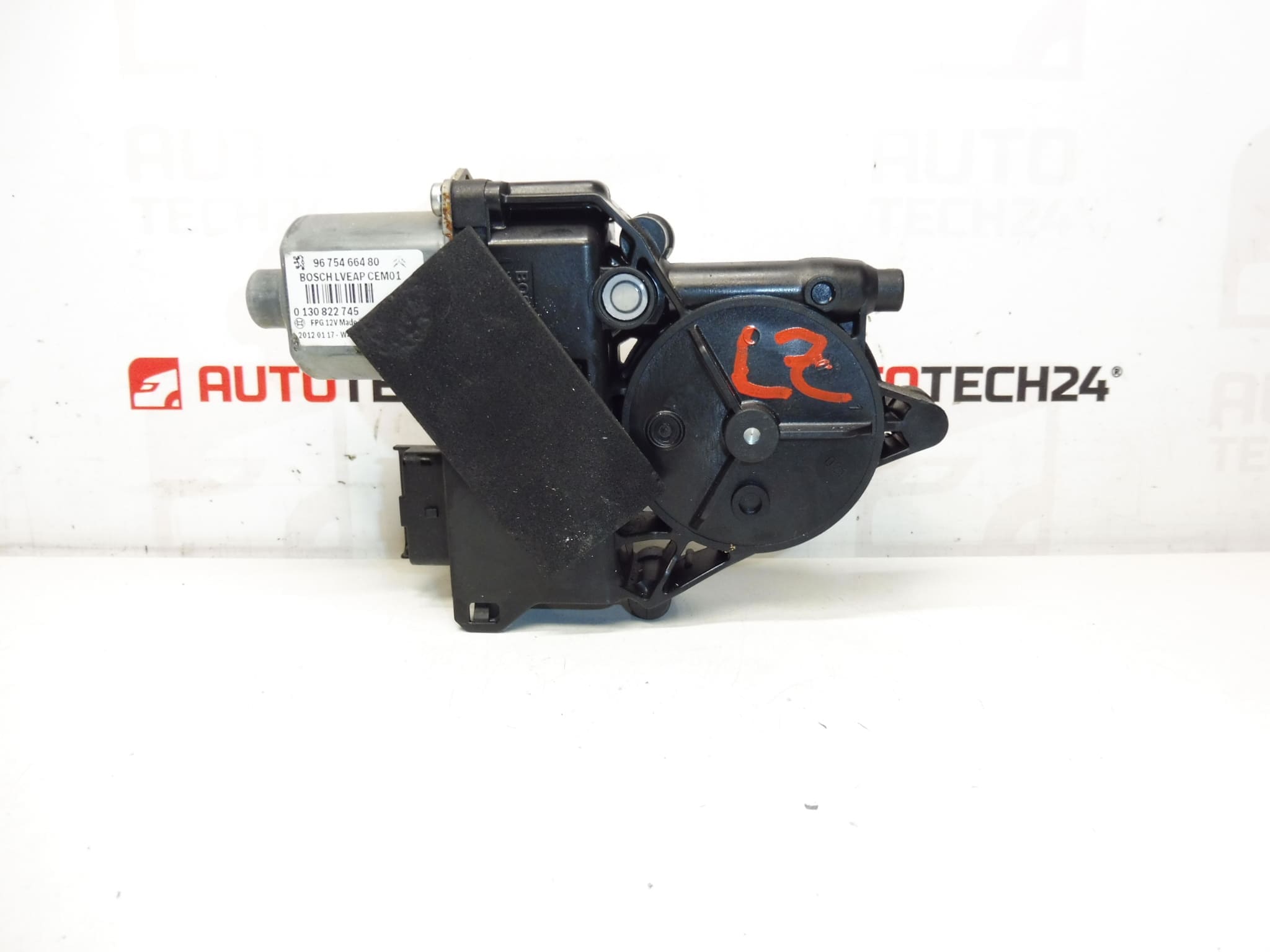 Motor retrator de vidro traseiro esquerdo Peugeot 308 9675466480