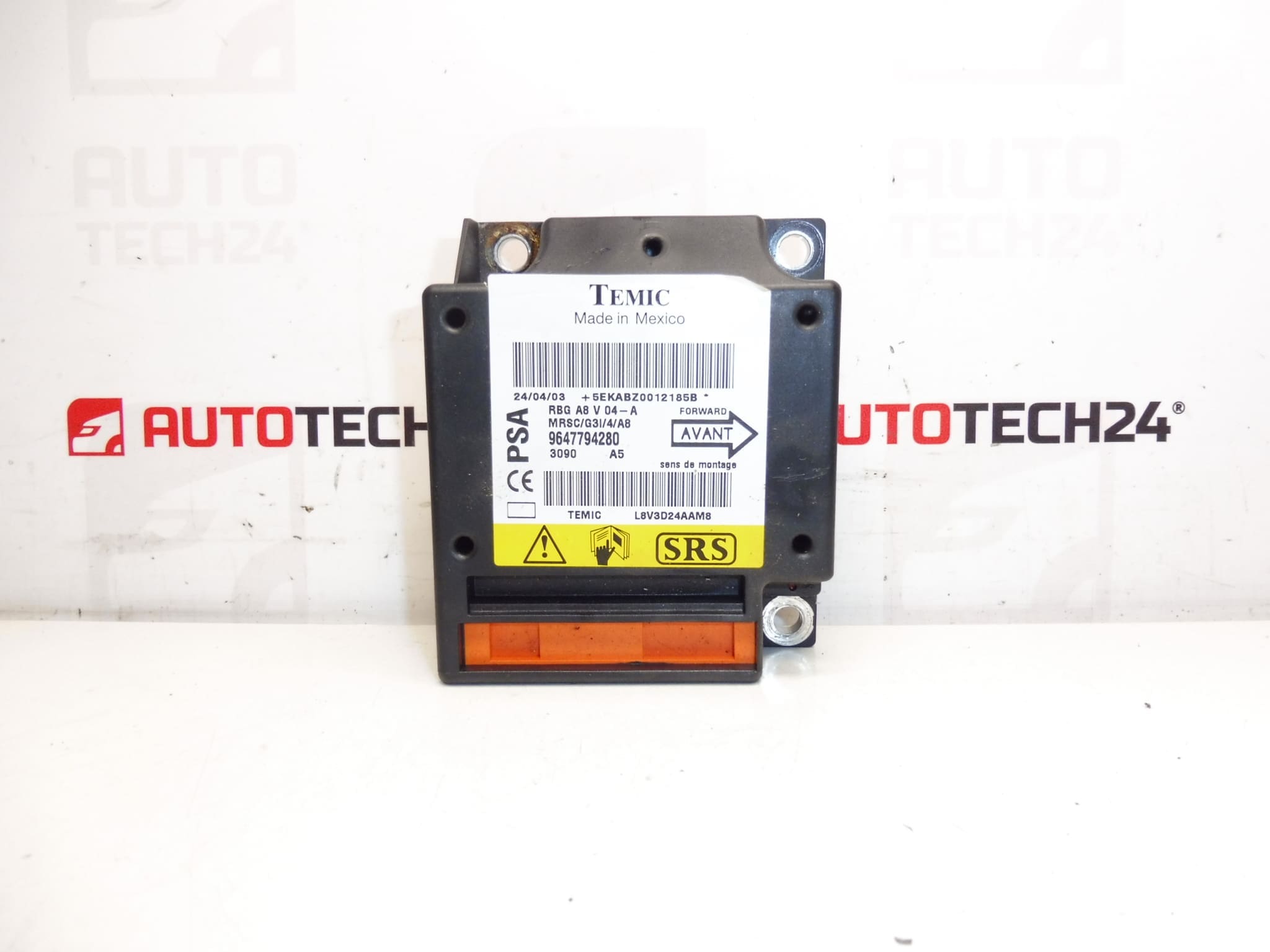 Unidade de airbag Citroën C2 C3 9647794280 654581